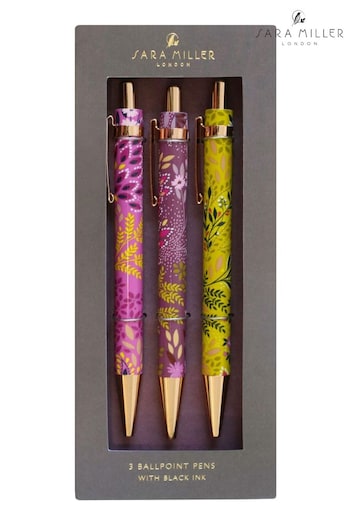Sara Miller Haveli Garden Ballpoint Pens Set of 3 (B82600) | £20
