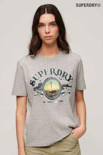 SUPERDRY Grey SUPERDRY Travel Souvenir Relaxed T-Shirt (B82652) | £27