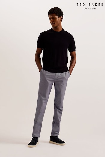 Ted Baker Blue Turney Slim Fit Dobby Chino Trousers (B82918) | £95
