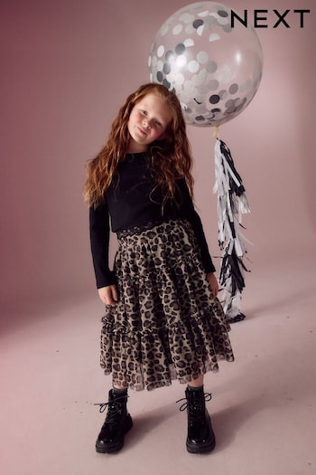 Animal Mesh Skirt (3-16yrs) (B83002) | £0