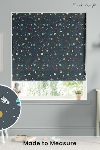 Sophie Allport Teal Blue Space Made to Measure Roman Blinds (B83083) | £79