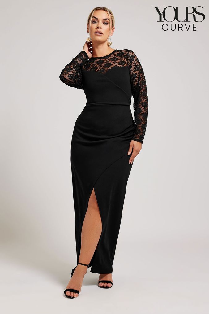 Buy Women s Yours Curve Maxi Bodycon Occasionwear Curve Lace Dresses Online ArvindShops