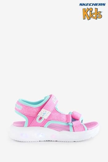 Skechers preto Pink Sola Glow Sandals (B83257) | £39