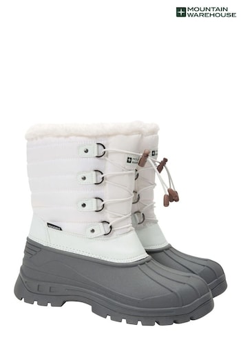 Mountain Warehouse White Womens Whistler Snow Walking Boots (B83278) | £46