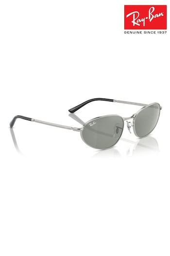 Ray-Ban Silver Tone Rb3734 Irregular Sunglasses (B83403) | £163