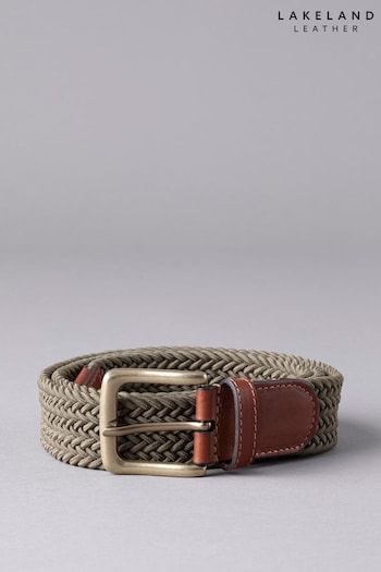 Lakeland Leather Green Greythwaite Braided Belt (B83404) | £35
