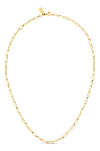 Orelia & Joe Gold Tone Oval Paperclip Necklace (B83446) | £25