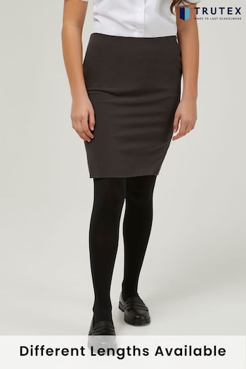 Trutex Grey 16" Pencil School Skirt (10-14 Yrs) (B83620) | £18 - £23