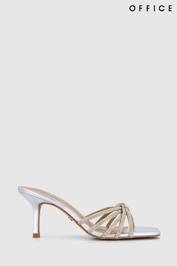Office Metallic Mitzy Embellished Knot Mule Sandals boots (B83648) | £55