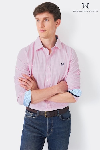 Crew Clothing Company Pink Cotton Shirt (B83664) | £57
