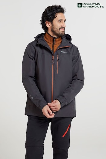 Mountain Warehouse Grey Mens Brisk Extreme Waterproof Jacket (B83700) | £90