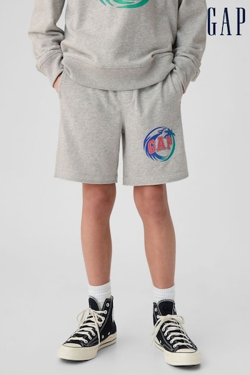 Gap Grey Logo Graphic Pull On Shorts (4-13yrs) (B83713) | £12