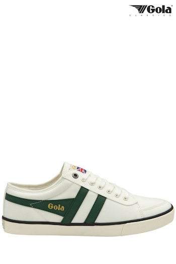 Gola White Mens Comet Canvas Lace-Up Trainers (B83746) | £60