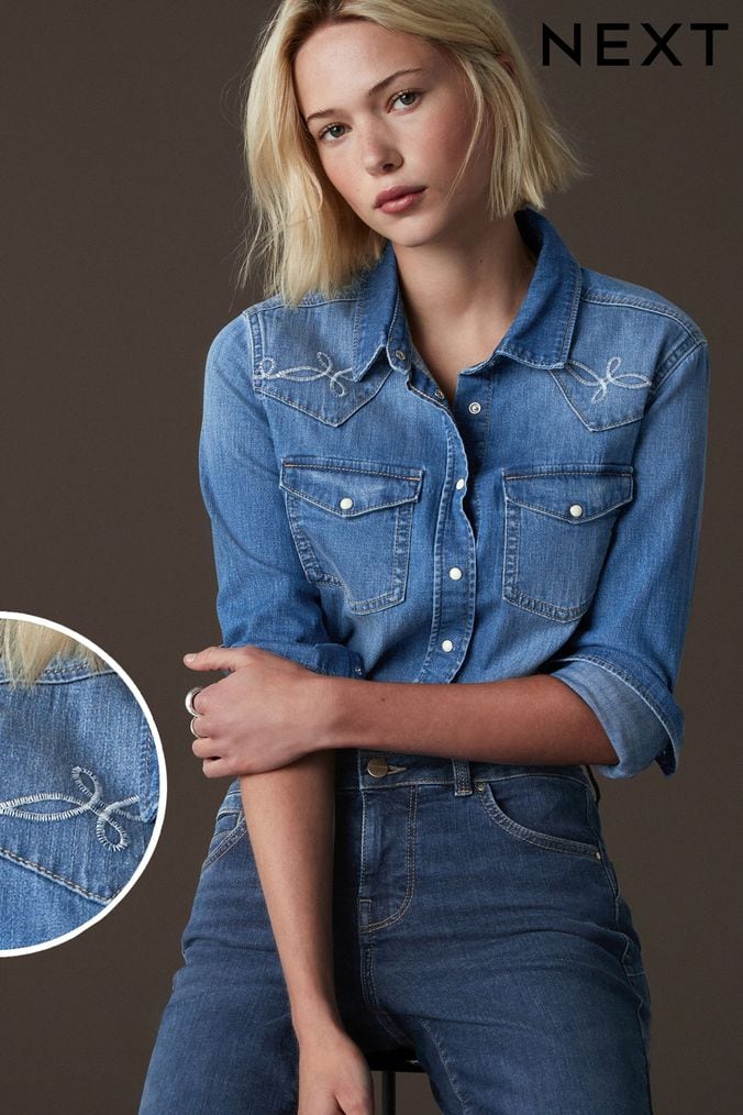 Womens Denim Jackets Oversized Denim Jackets Next UK