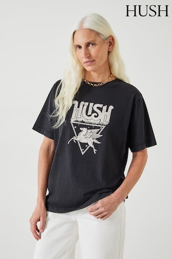 Hush Black Pegasus Graphic T-Shirt (B83804) | £35