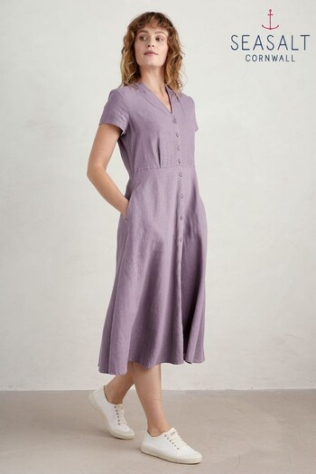Seasalt Cornwall Purple Petite Carved Wood Dress (B83848) | £80