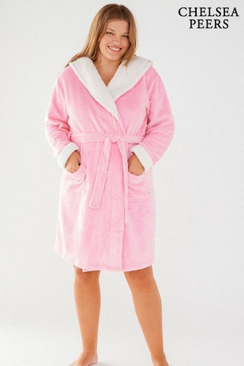 Chelsea Peers Pink Curve Curve Fluffy Dressing Gown (B83868) | £45