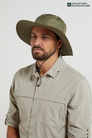 Mountain Warehouse Green Australian Wide Brimmed Waterproof Hat (B83894) | £21