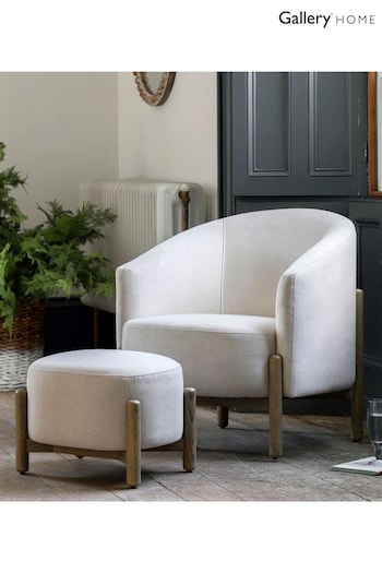 Gallery Home Natural Stanley Leather Armchair (B83982) | £630
