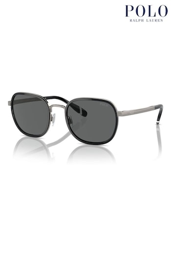 κεντημένος Polo caps Bear Ph3151 Square Black Sunglasses (B84053) | £178