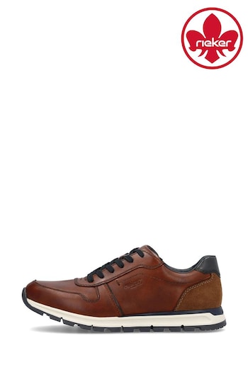 Rieker Mens Lace-Up Brown Grain Shoes (B84070) | £90