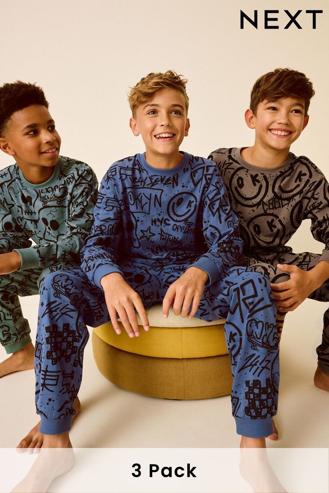 Buy Boys Pyjamas 3 4 Years Long Sleeve Nightwear Online OnlinenevadaShops