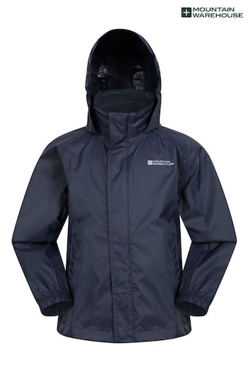 Mountain Warehouse Blue Kids Pakka Waterproof Jacket (B84169) | £25