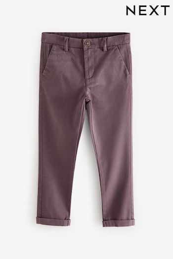 Fig Purple Skinny Fit Stretch Chino trousers rise (3-17yrs) (B84359) | £11 - £16