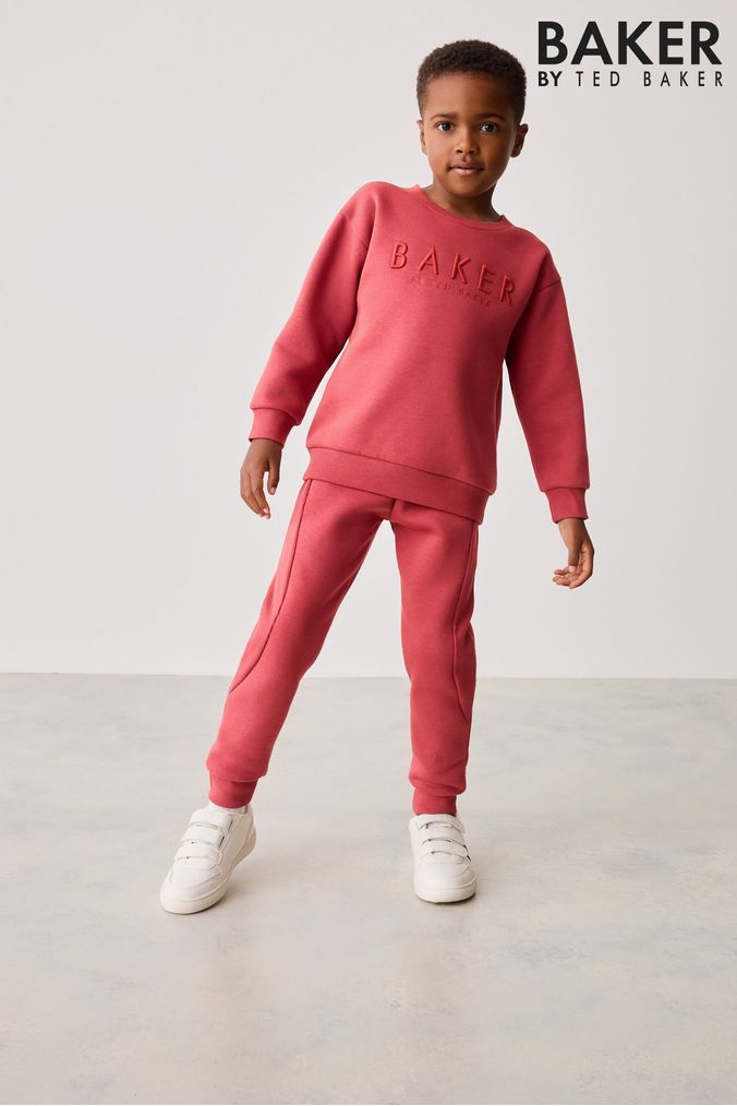 Baby boy red joggers clearance