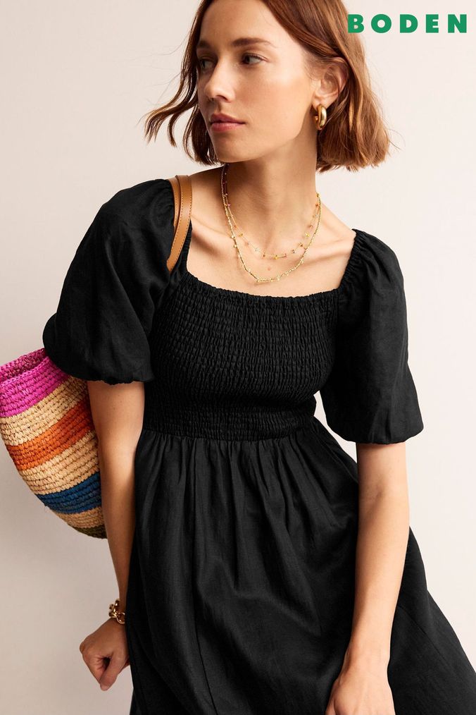 Buy Women s Boden Linen Dresses Online Next UK