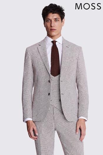 MOSS Tailored Fit Houndstooth Jacket (B84578) | £159