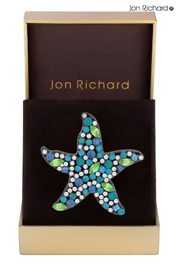 Jon Richard Silver Starfish Brooch Gift Box (B84793) | £25