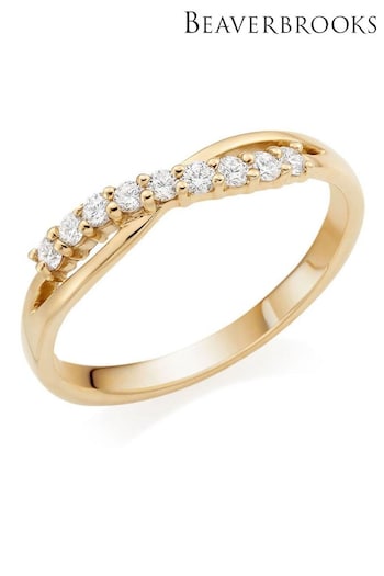 Beaverbrooks 18ct Gold Tone Diamond Wedding Ring (B84888) | £1,550