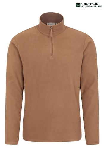 Mountain Warehouse Brown Mens Camber Half Zip Fleece (B84977) | £25