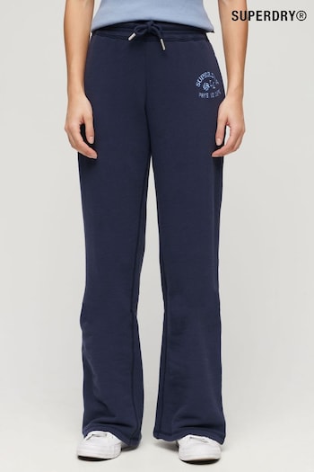 Superdry Blue Low Rise Flare Joggers (B85090) | £35