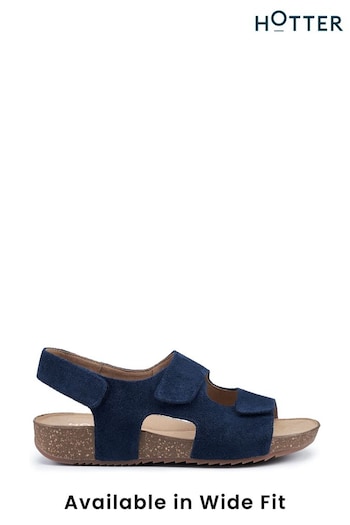 Hotter Blue Explore Touch Fastening Regular Fit Sandals (B85167) | £59