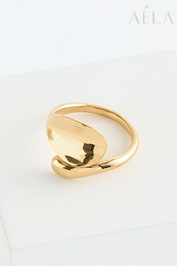 Aela Gold Tone Stainless Steel Wrap Ring (B85174) | £18.50