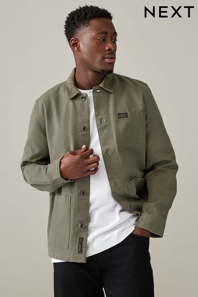 Next mens corduroy jacket top