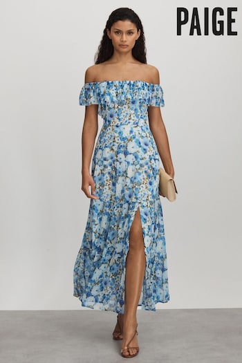 Paige Silk Georgette Floral Print Maxi Dress (B85242) | £545