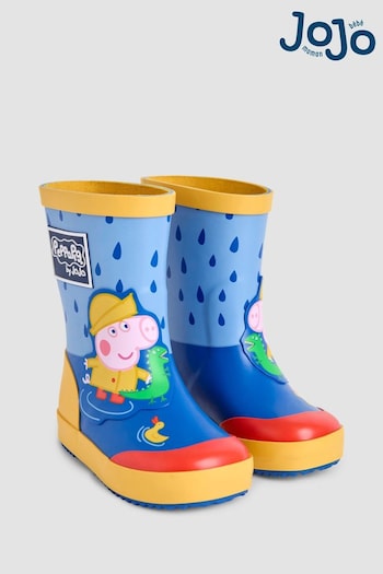 JoJo Maman Bébé Blue George Pig Wellies (B85333) | £24.50 - £26.50