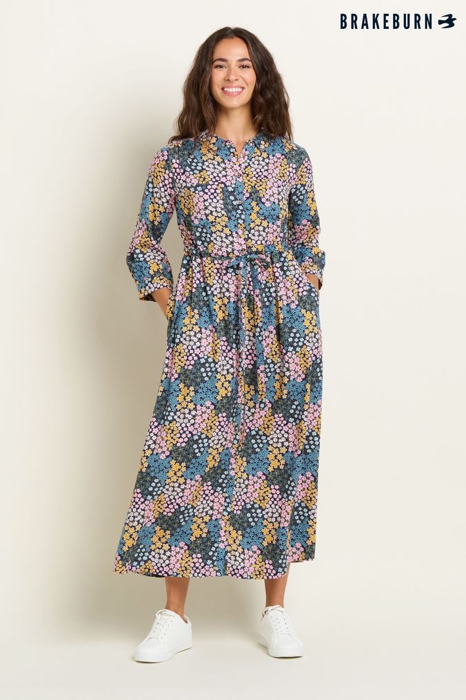 Brakeburn woven stripe dress online