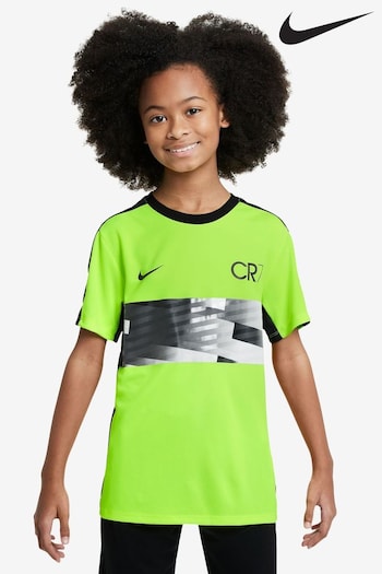 Nike Yellow Dri-FIT CR7 Academy Training T-Shirt (B85473) | £30