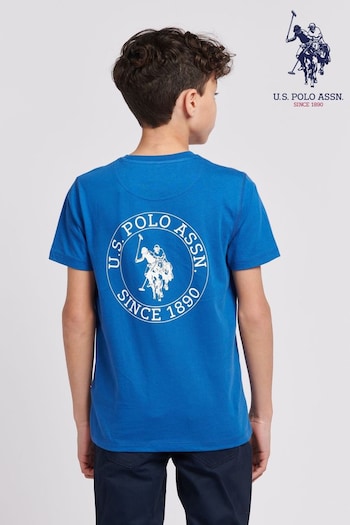U.S. Polo Assn. Boys Back Print T-Shirt (B85592) | £28 - £34