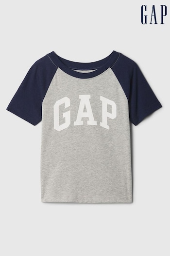 Gap Grey Cotton Logo Short Sleeve Baby T-Shirt (Newborn-5yrs) (B85810) | £8