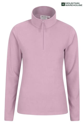 Mountain Warehouse Pink Womens Camber Half Zip Fleece (B85943) | £26