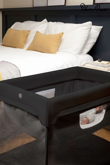 Silver Cross Black Slumber Travel Cot (B86005) | £175