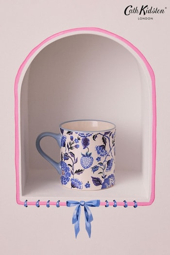Cath Kidston Blue Strawberry Garden Mollie Mugs Set Of 4 (B86152) | £40