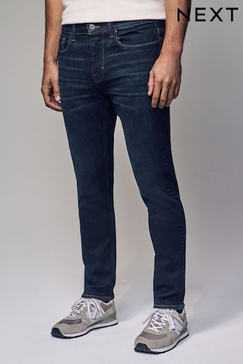 Blue Dark Vintage Slim Fit Motion Flex Jeans (B86332) | £38