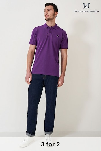 Crew Clothing Plain Cotton Classic Polo Shirt (B86549) | £40