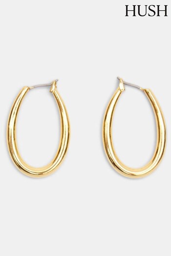 Hush Gold Hush Gold Brooke Oval Hoop Earrings (B86560) | £38